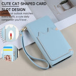 Leather Flip Case with Makeup Mirror for Google Pixel 9 Series