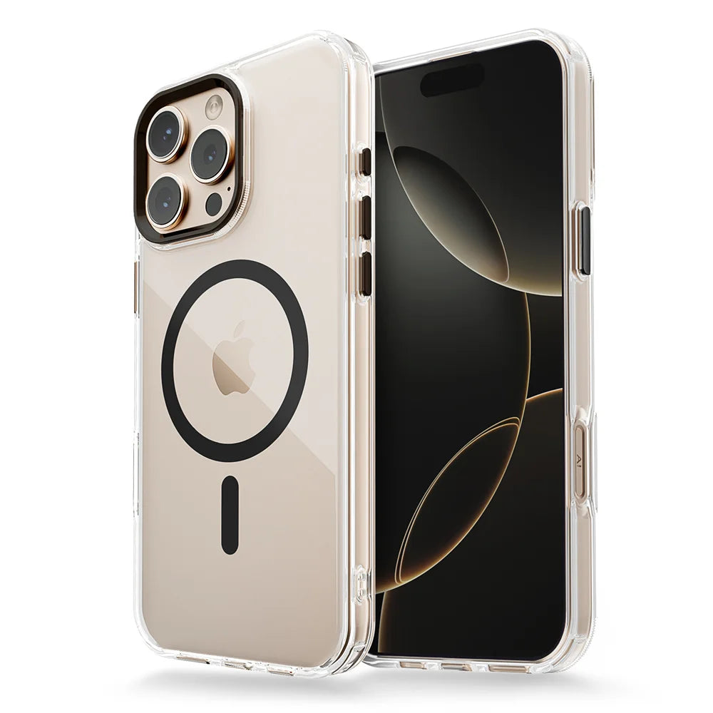 Shockproof Transparent MagSafe Case for iPhone 16 Series