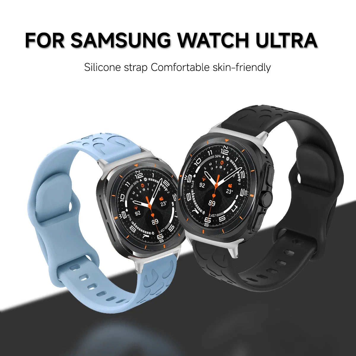 Engraved Silicone Strap for Samsung Galaxy Watch Ultra and Samsung Galaxy Watch Ultra (2025)