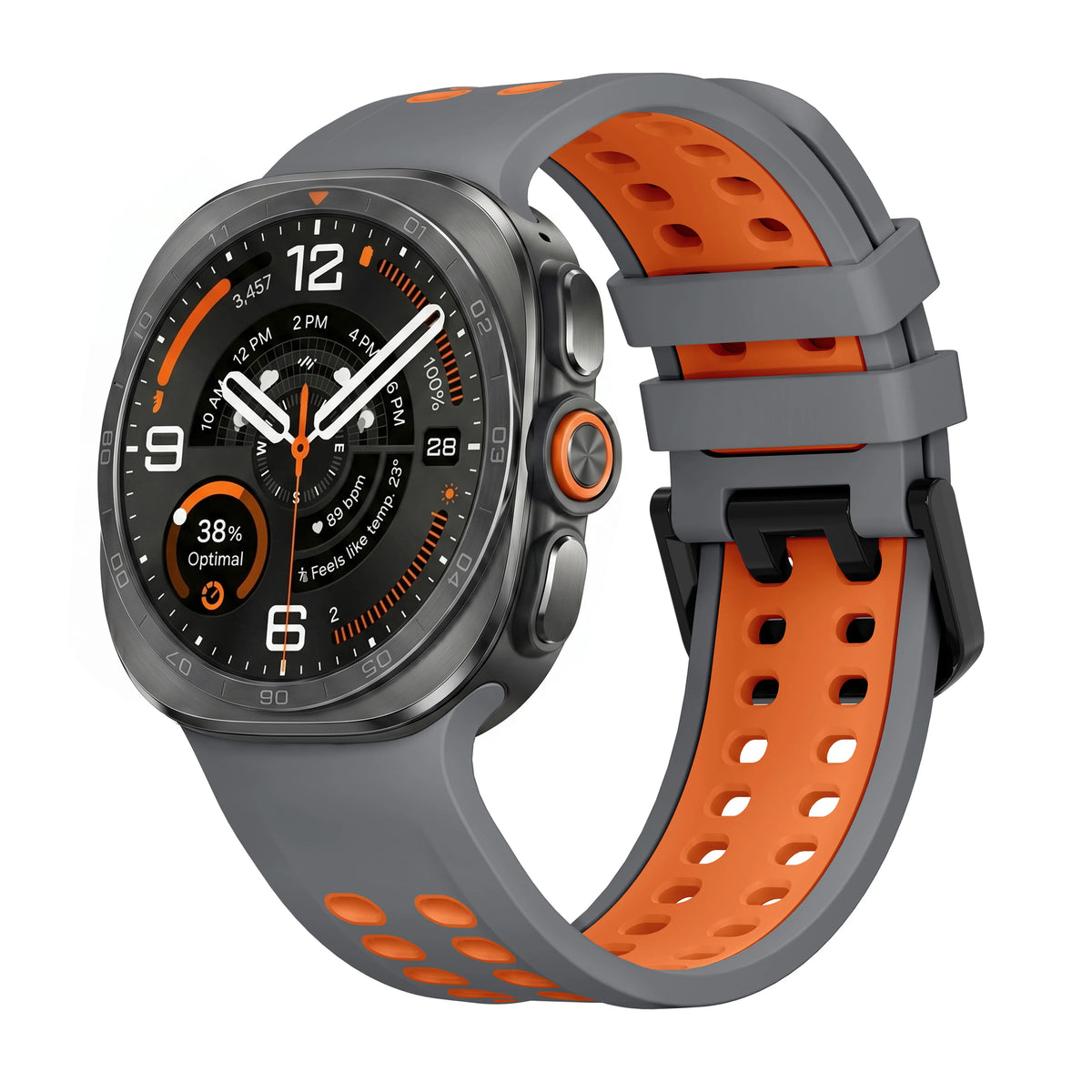 Breathable Perforated Silicone Sport Band for Samsung Galaxy Watch Ultra 2