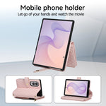 Quilted Leather Wallet Case with Foldable Viewing Stand for Samsung Galaxy Z Fold 8