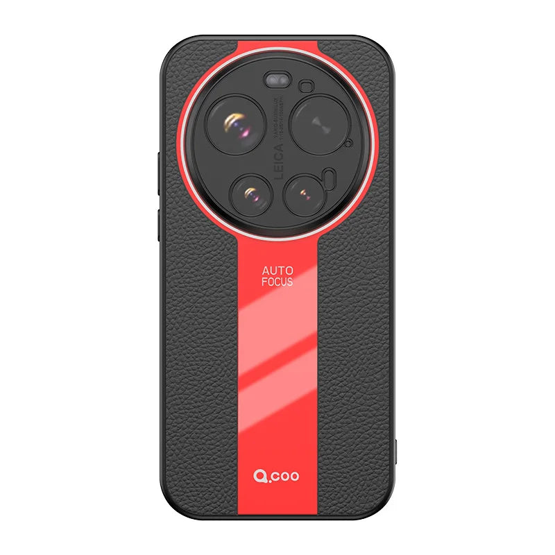 Xiaomi 17 Ultra Magnetic Lichi Leather Case with Soft TPU & Matte Finish