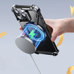 Z-Shape Frameless Metal MagSafe Phone Case for iPhone 15 Series