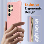 Ripple Pattern Liquid Silicone Case for Samsung Galaxy S26 Series