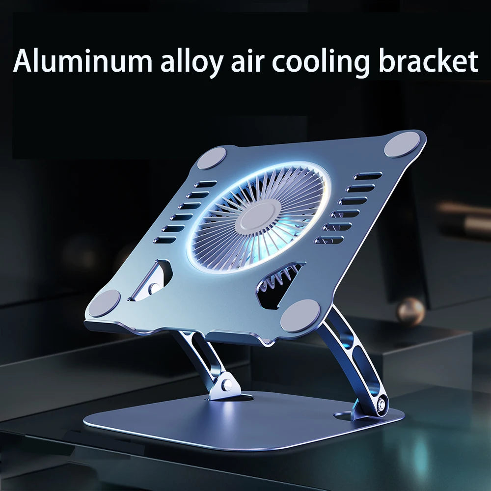Aluminum Laptop Stand with Cooling Fan