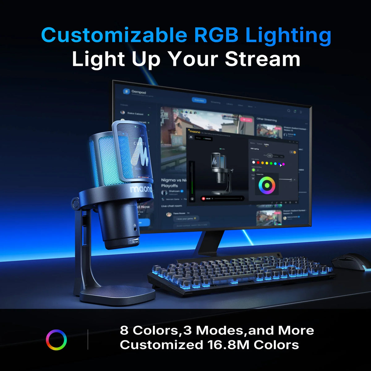 MAONO DGM20W Wireless Condenser Gaming Microphone