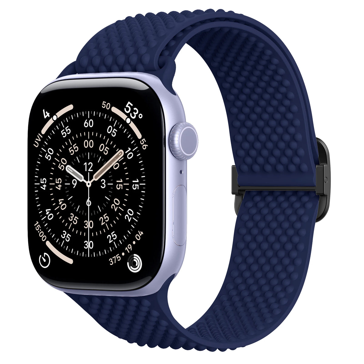 Elastic Silicone Band with Slide Buckle for Apple Watch