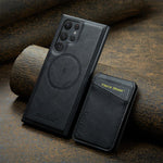 Premium Leather Magnetic Removable Wallet Case for Samsung Galaxy S24 Series