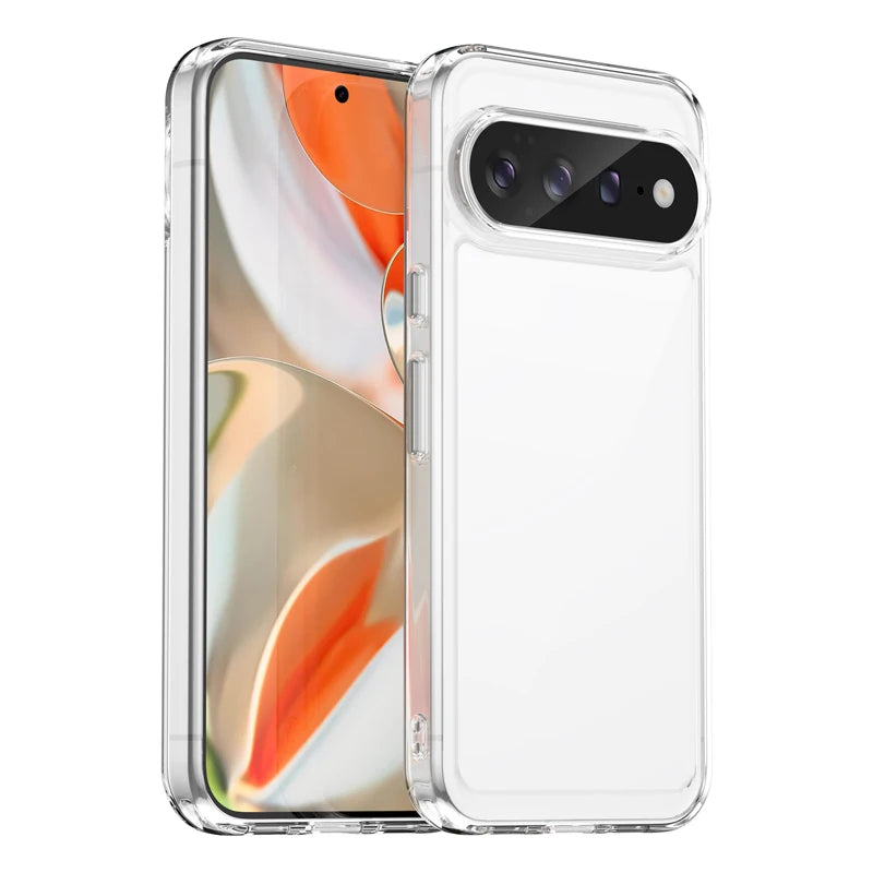 Clear PC Case with Soft TPU Edges for Google Pixel 11 Series