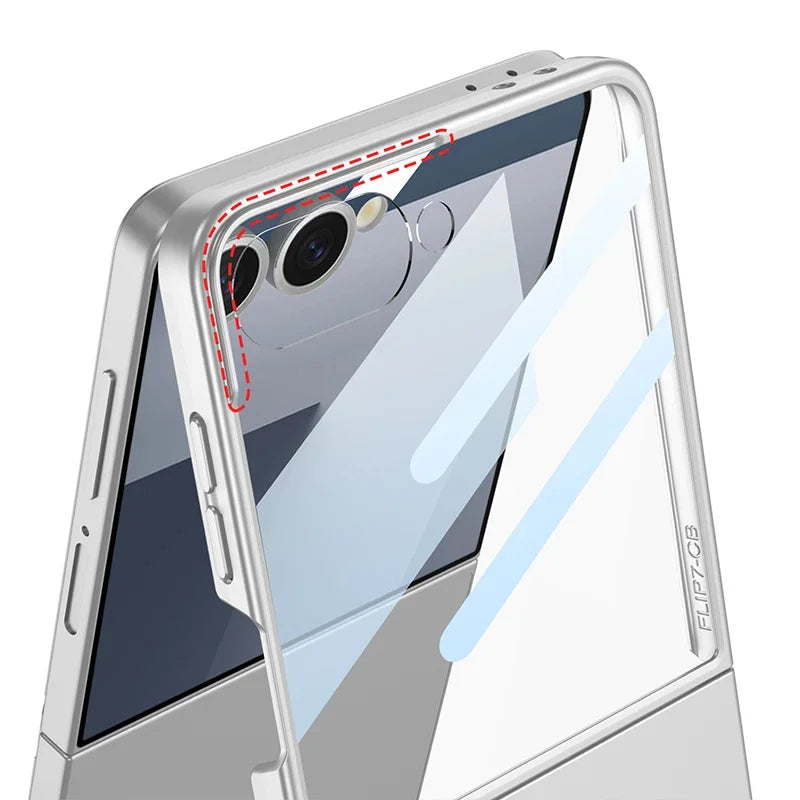 Luxury Slim Matte MagSafe Case with Built-in Screen Protector for Samsung Galaxy Z Flip 7