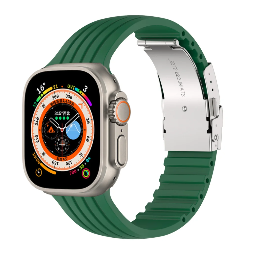 Durable Silicone Wrist Strap for Apple Watch