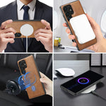 2-in-1 Detachable Magnetic Card Slot Wallet Leather Case for Samsung Galaxy S25 Series