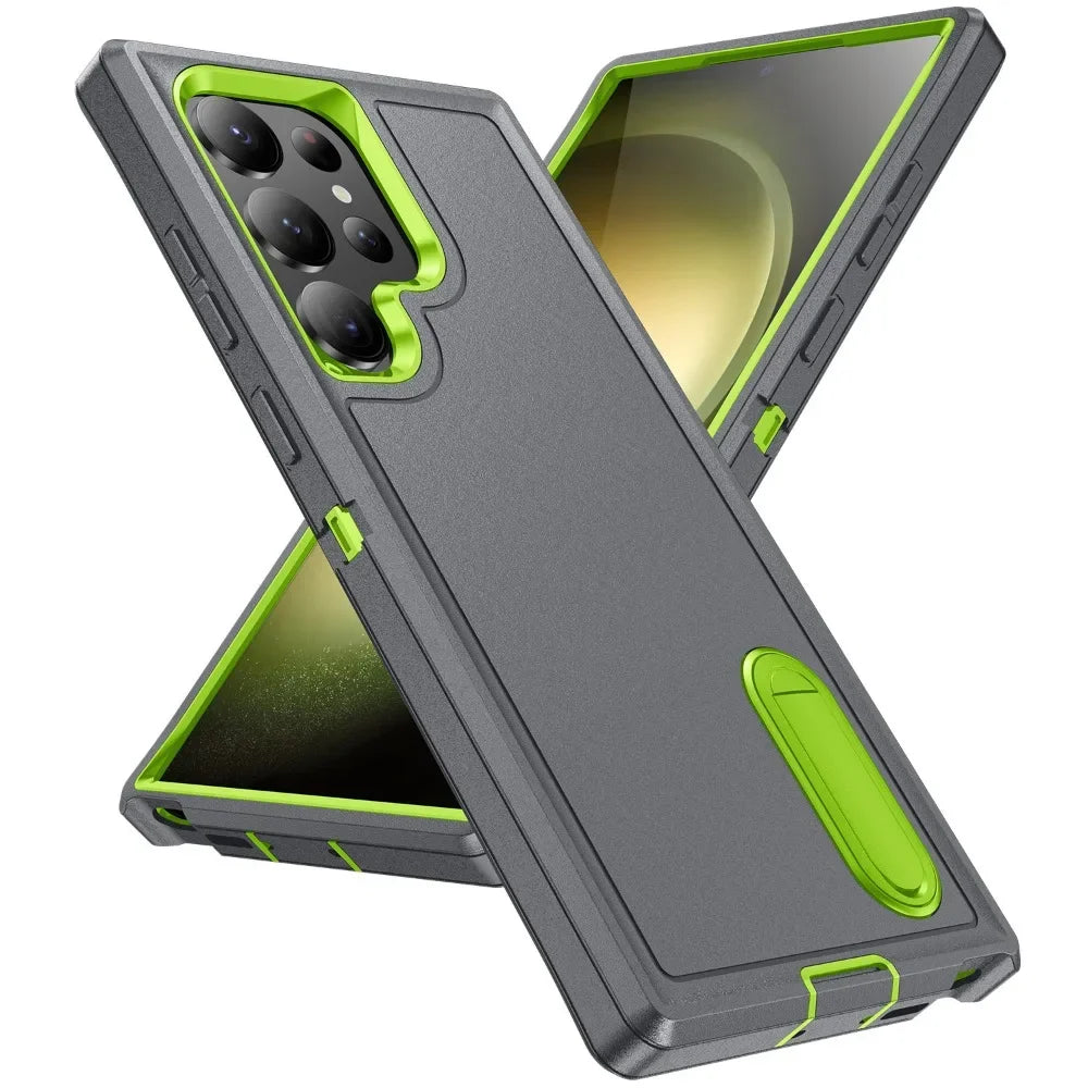 Shockproof Protective Case with Bracket for Samsung Galaxy S25 Series