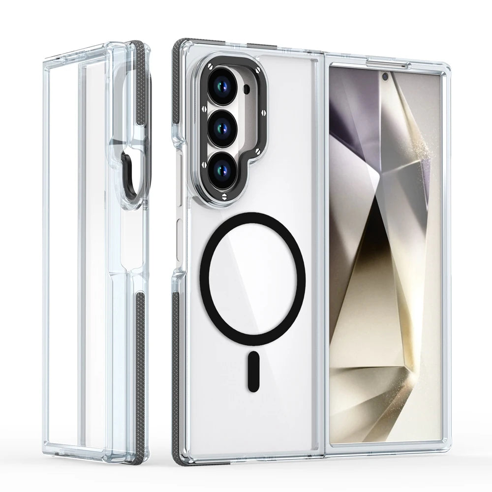 Samsung Galaxy Z Fold 6 Transparent Magnetic Protective Case
