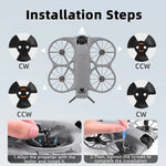 Colorful Spare Blades for DJI Neo 2 Drone (2 Pairs)
