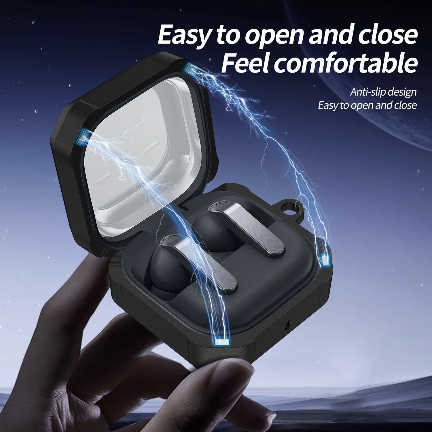 Samsung Galaxy Buds 4 / 4 Pro Magnetic Closure Case With Keychain