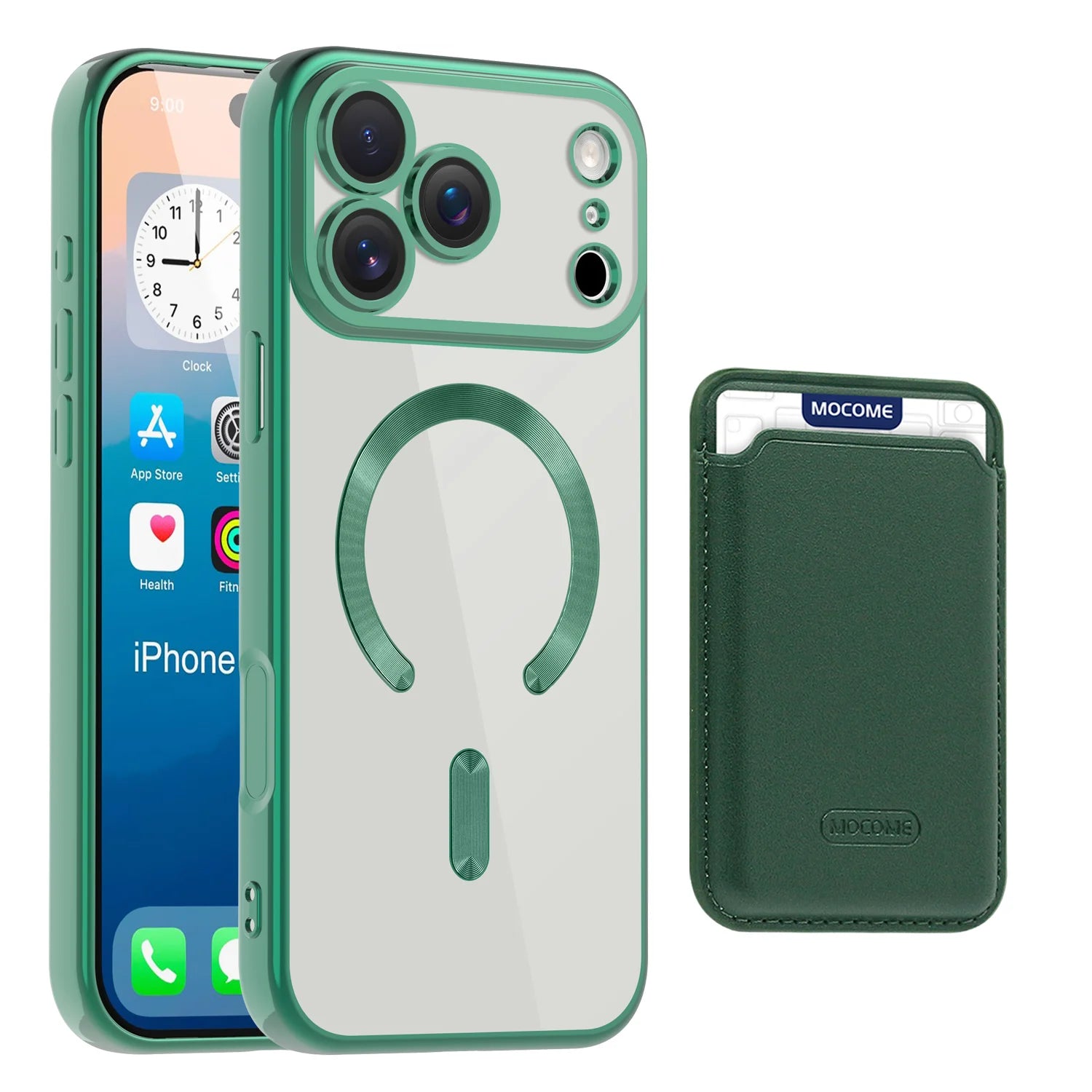 iPhone 17 Series Soft Electroplating MagSafe Case with Magnetic Wallet