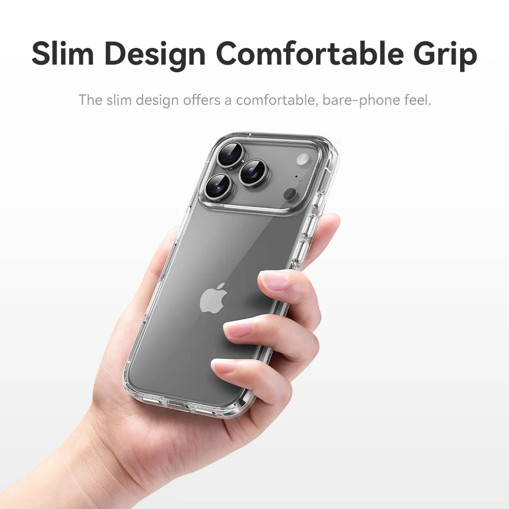 Crystal Clear Airbag Bumper Case for iPhone 17 Series