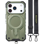 Shockproof MagSafe Case with Hand Strap for iPhone 17 Series