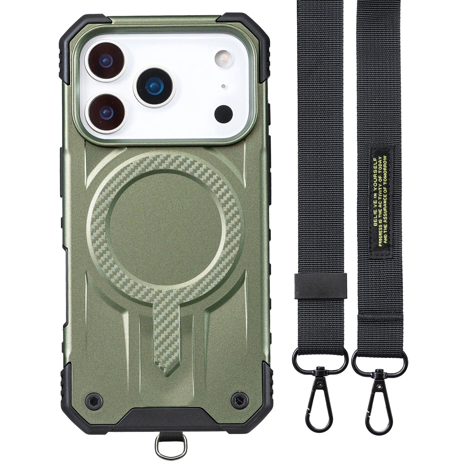 Shockproof MagSafe Case with Hand Strap for iPhone 17 Series