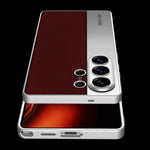Luxury Vegan Leather Patchwork Case for Samsung Galaxy S26 Ultra