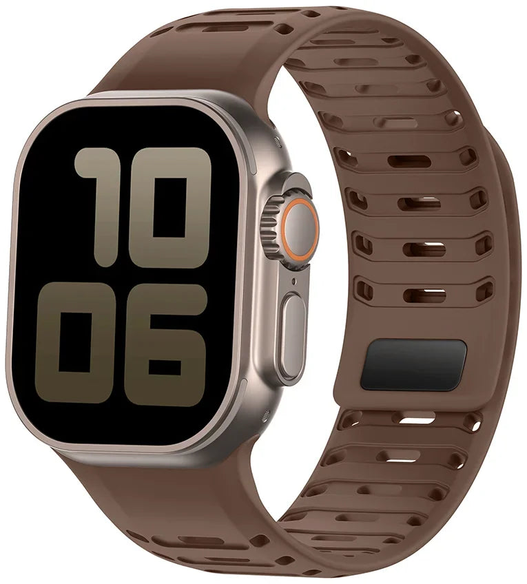 Breathable Magnetic Silicone Strap for Apple Watch