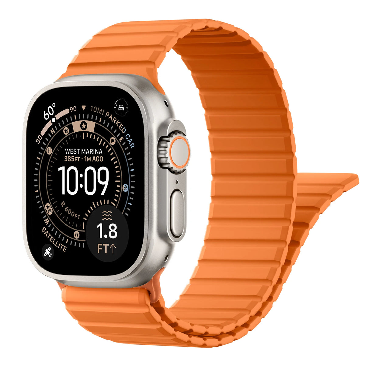 Silicone Loop Strap with Magnetic Closure for Apple Watch