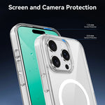 Durable Clear Acrylic MagSafe Case for iPhone 16 Series