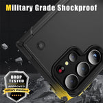 Rugged Armor Case with Kickstand for Samsung Galaxy S25 Series