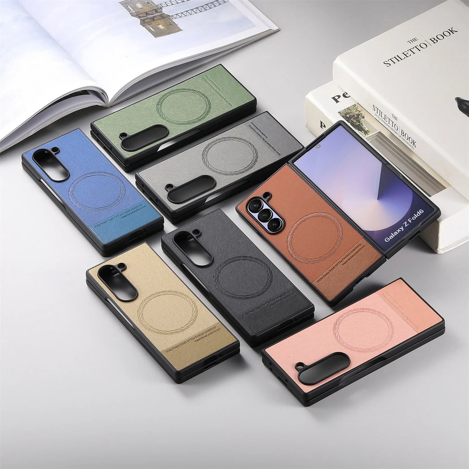 Premium Magnetic Leather Case for Samsung Galaxy Z Fold 6