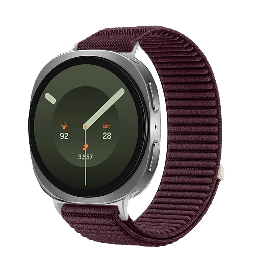 Breathable Braided Nylon Watch Band with Velcro Closure for Samsung Galaxy Watch 9