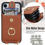 2-in-1 Zipper Wallet Case with Detachable Lanyard for iPhone 17 Series