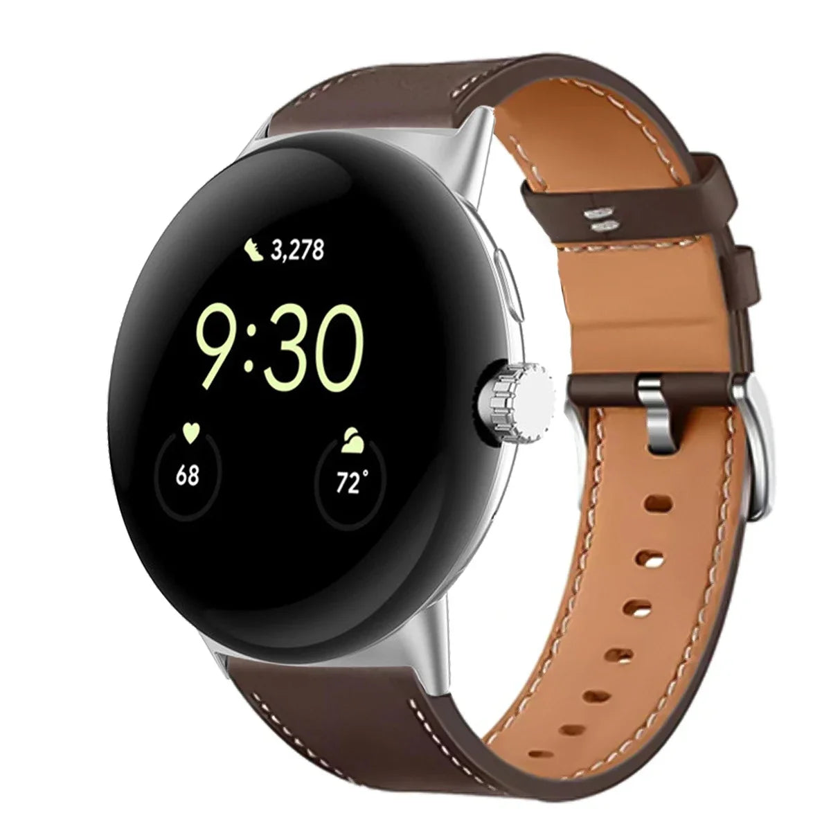 Premium Leather Replacement Strap for Google Pixel Watch 3