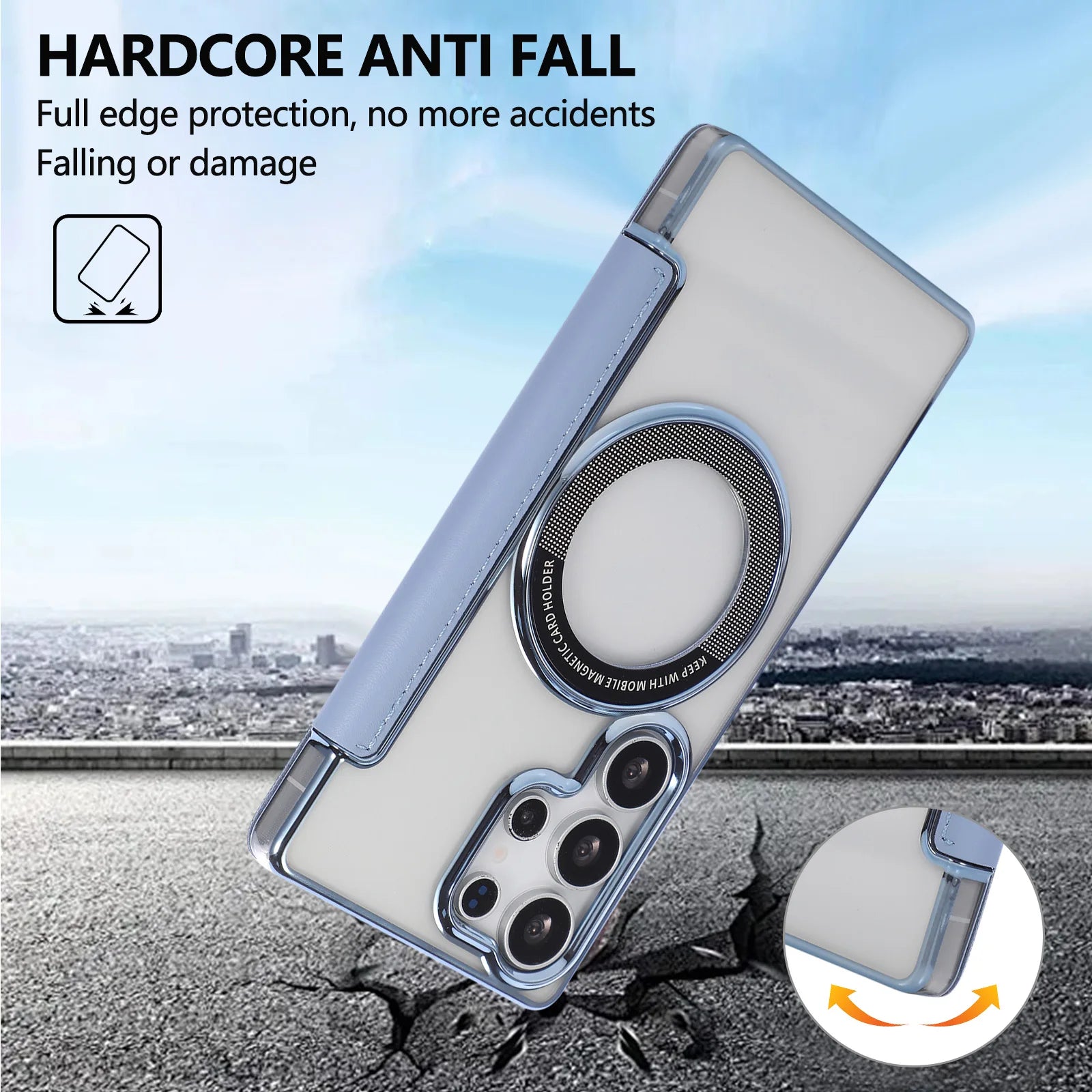 Samsung Galaxy S26 Series 3D Floral Magnetic Leather Case