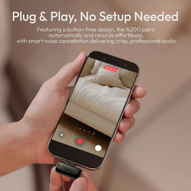 Ulanzi A200 Mini Wireless Lavalier Microphone