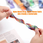 Nylon Woven Adjustable Buckle Watch Band for Samsung Galaxy Watch Ultra 2