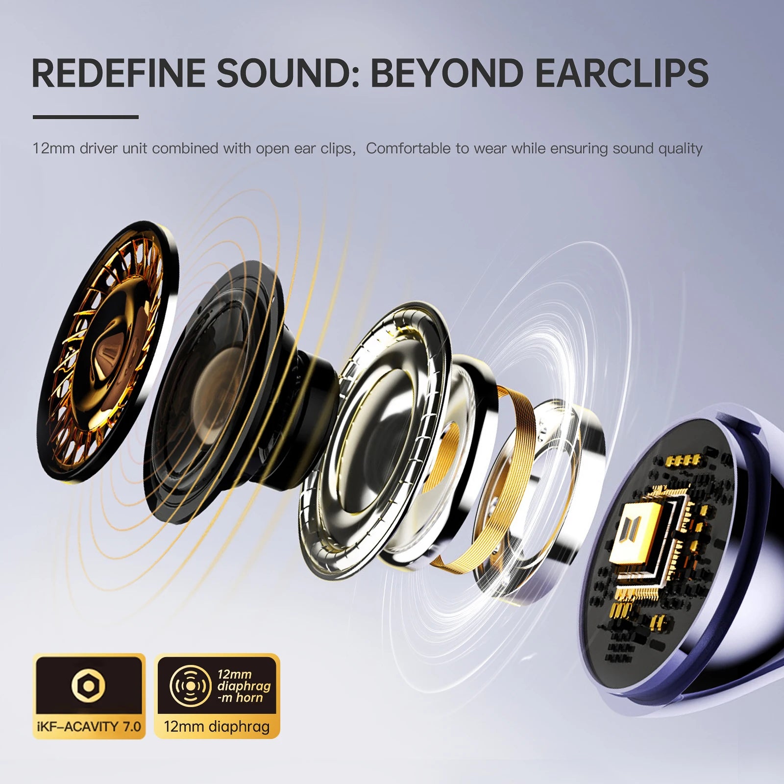 iKF Air Clip Wireless Open-Ear Earphones