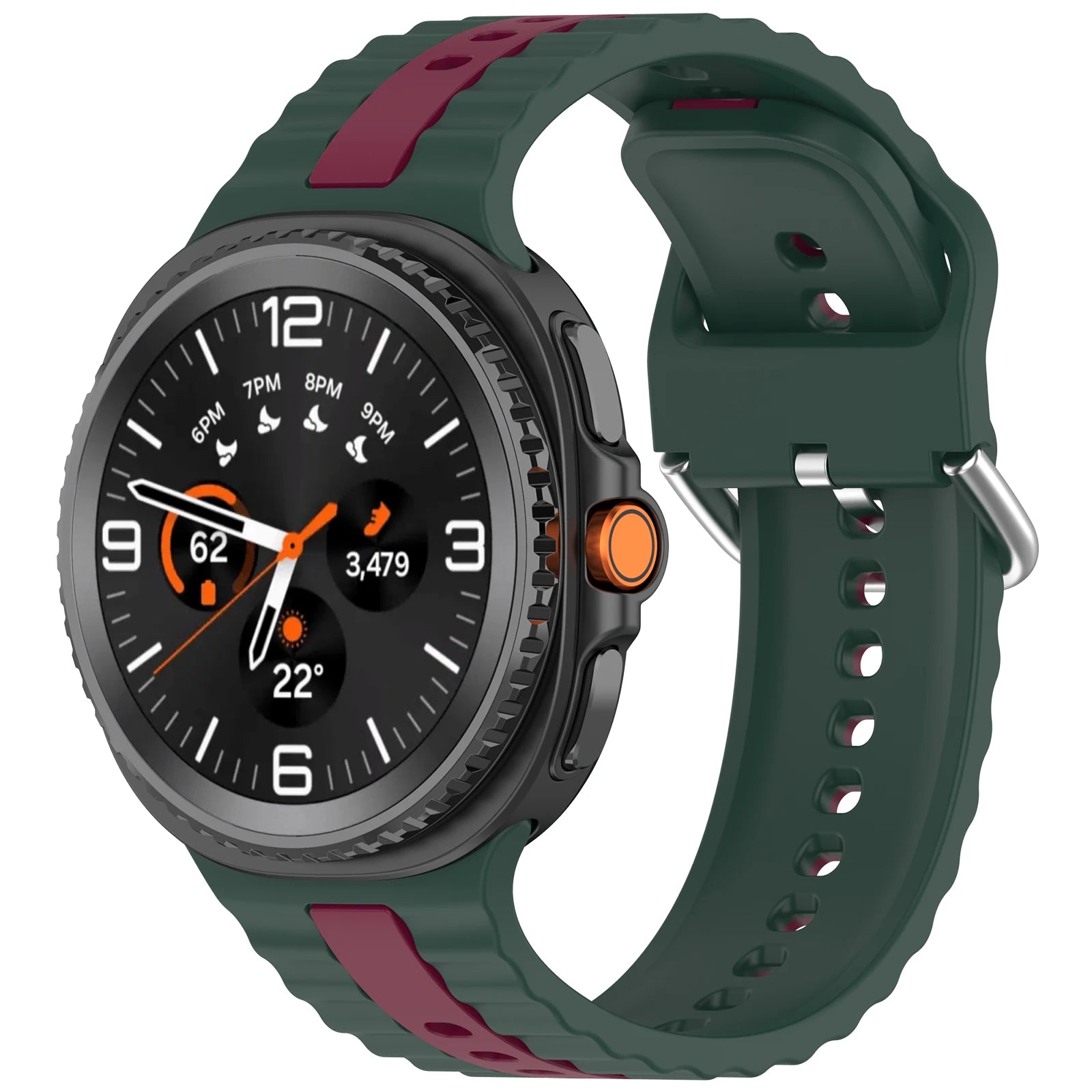 Dual-Color Silicone Strap for Samsung Galaxy Watch 8 / Galaxy Watch 8 Classic