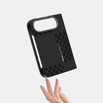 Carbon Fiber Textured Camera Protection Case for iPhone Duo