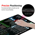 Excel Shortcuts Extended Desk Mousepad Cloth Surface