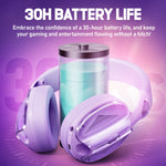 Picun G1 2.4GHz Wireless Gaming Headphones with Spatial Audio and Noise-Canceling Mic