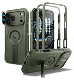 Shockproof Kickstand Case with Raised Camera Protection for iPhone 18 Pro Max