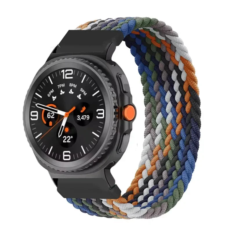 Braided Solo Loop Nylon Bracelet for Samsung Galaxy Watch 8 & Galaxy Watch 8 Classic