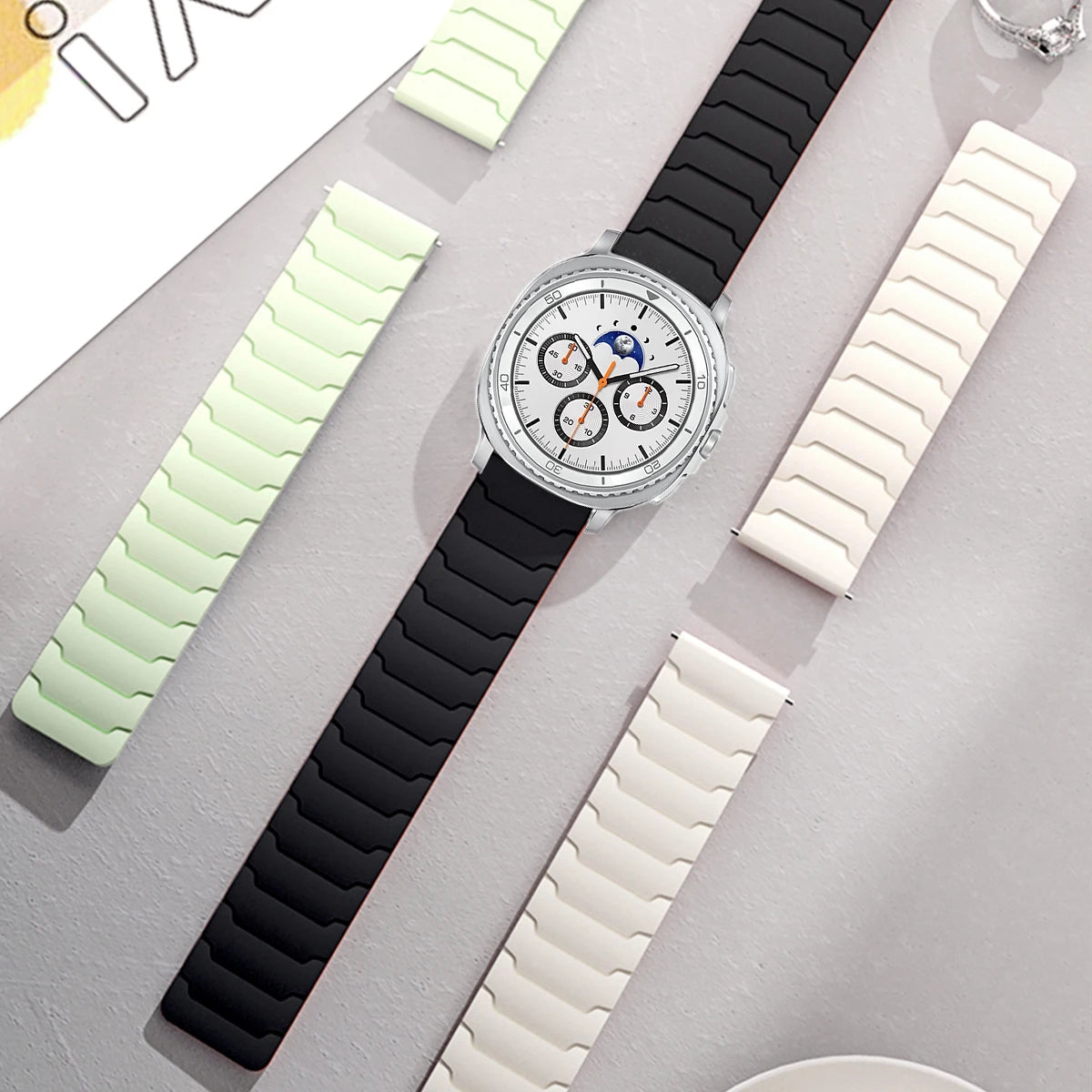 Sport Silicone Band with Magnetic Clasp for Samsung Galaxy Watch 8 / Galaxy Watch 8 Classic
