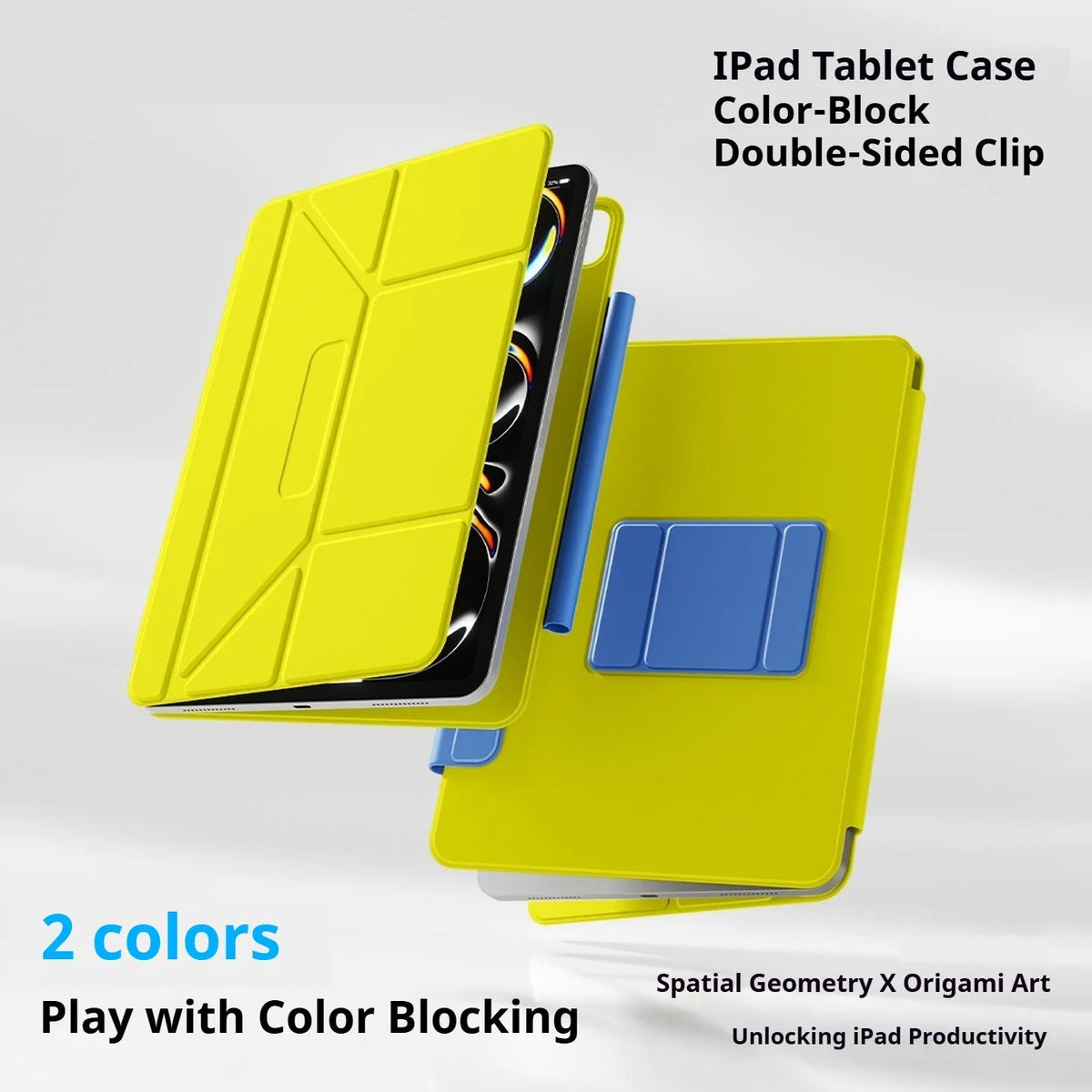 Dual Magnetic Support Arms Folio Case for iPad Pro M5