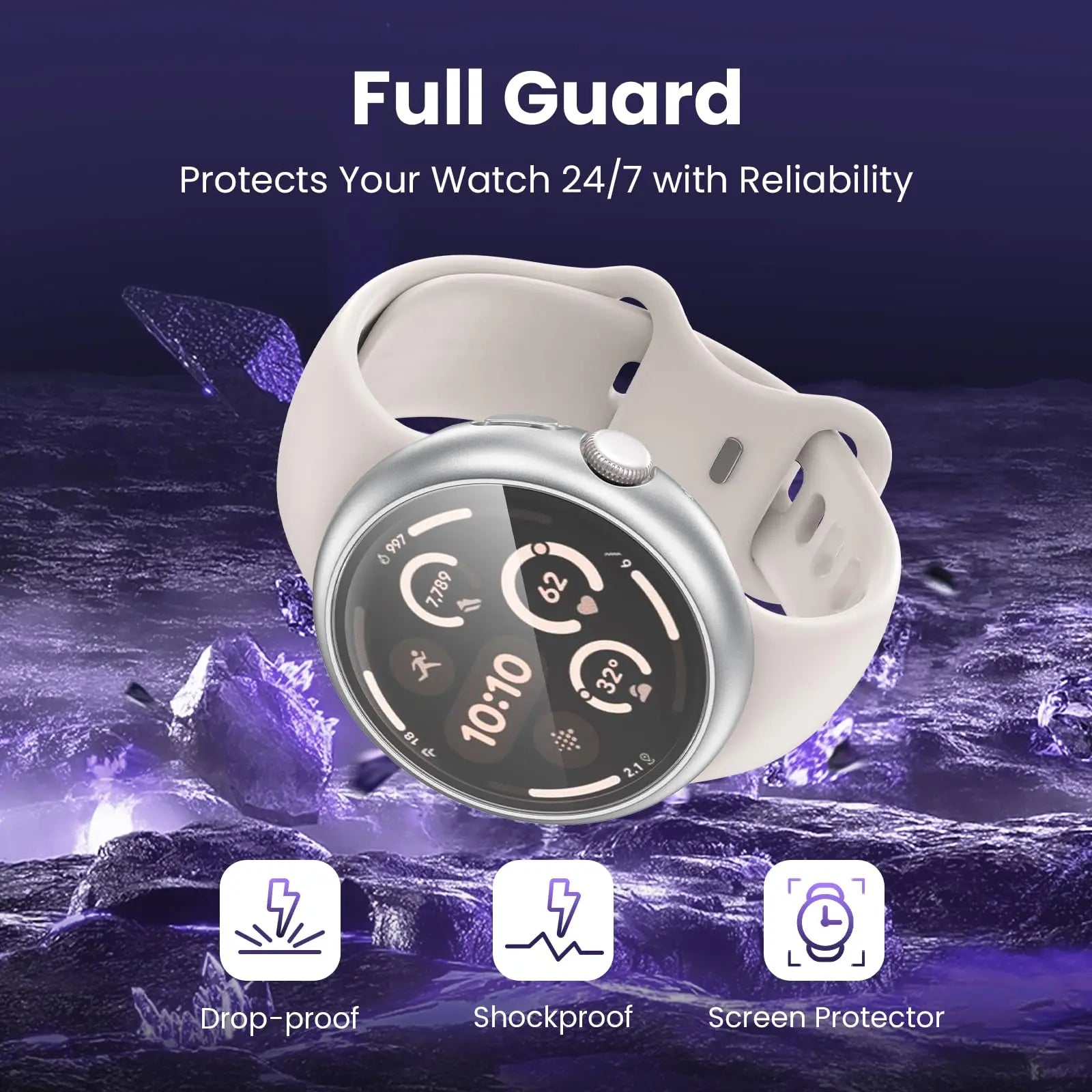 Google Pixel Watch 3 TPU Case with Screen Protector