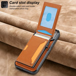Shockproof Leather MagSafe Case with Detachable Wallet Pouch for iPhone 18 Series