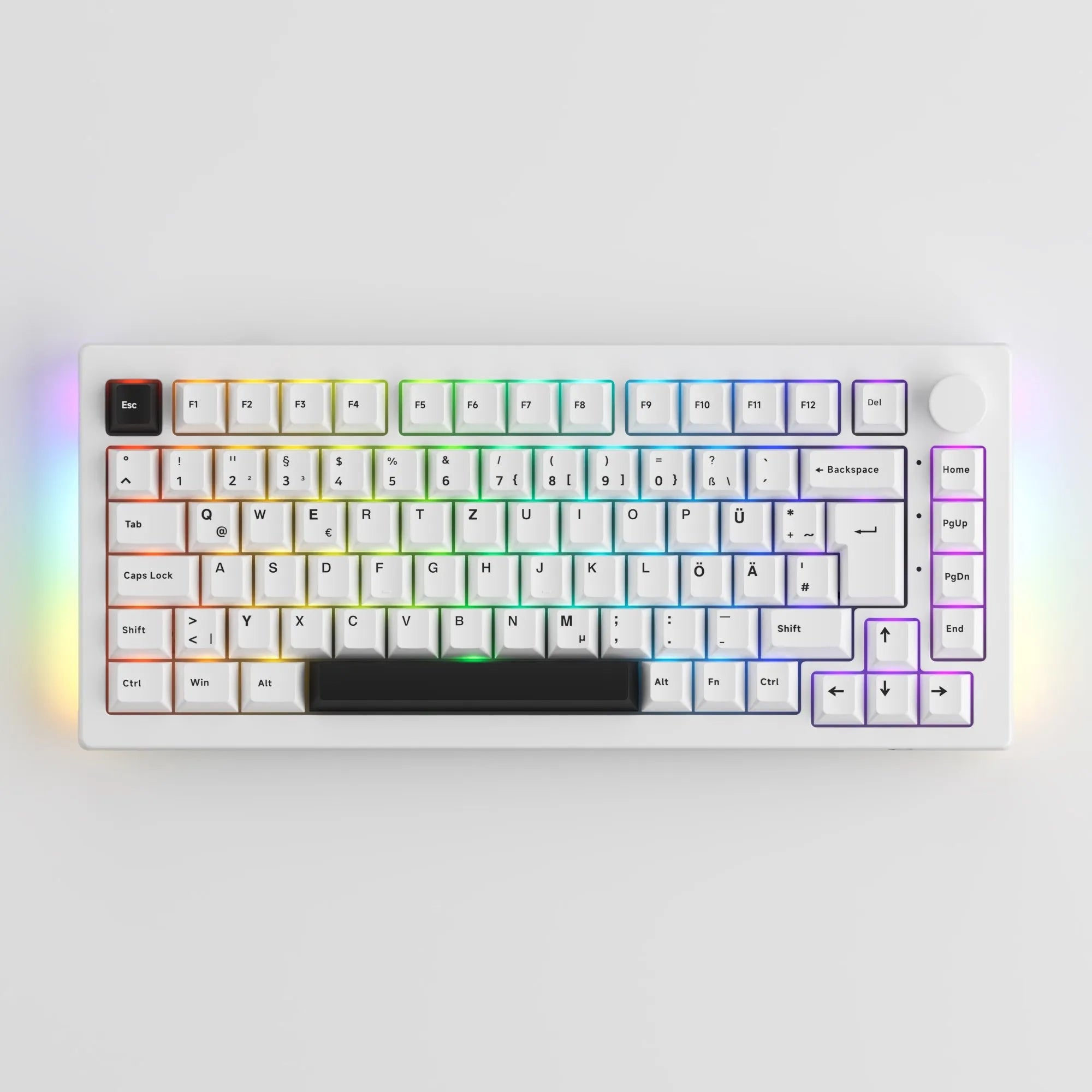 Akko 5075B Plus Black on White Mechanical Gaming Keyboard