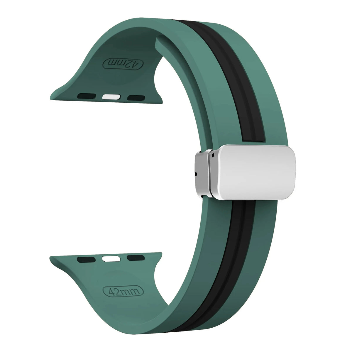 Textured Dual-Layer Band with Pin-and-Hole Adjustment for Apple Watch