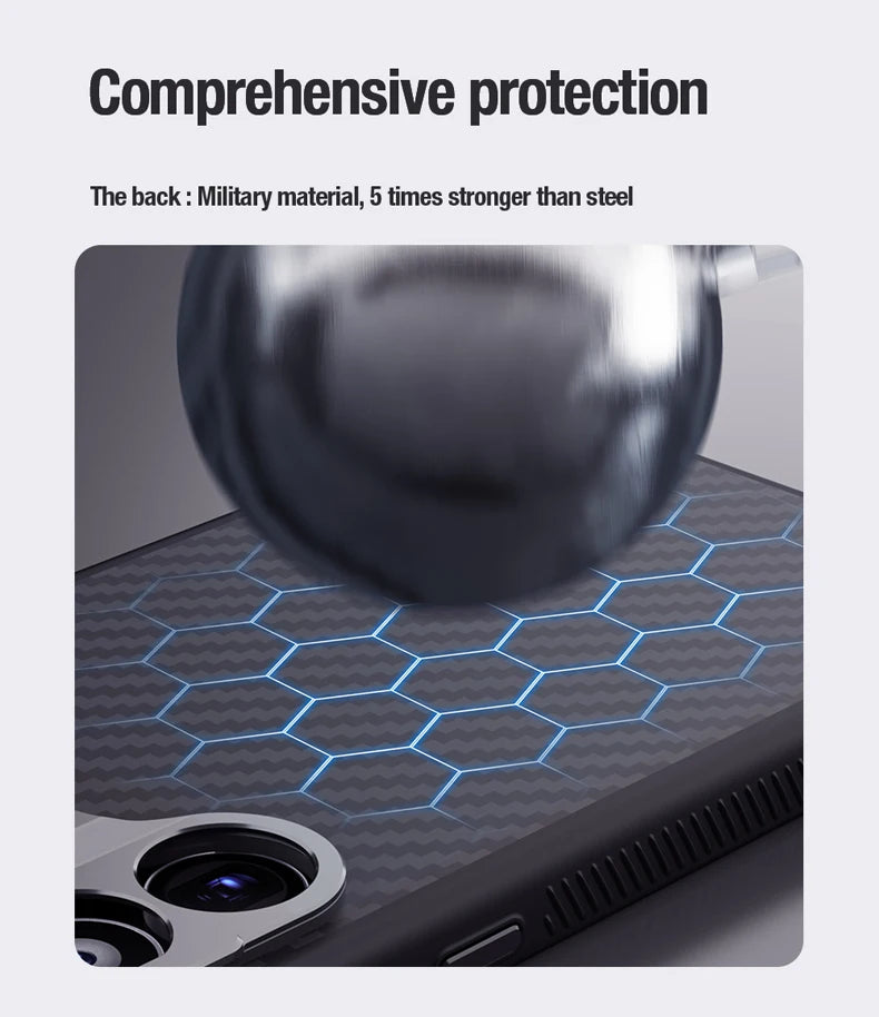 Premium Aramid Fiber Magnetic Case for Samsung Galaxy S24 Ultra